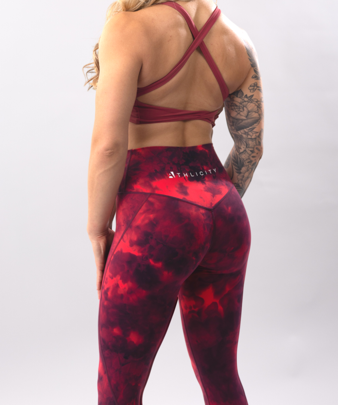 Tie Dye Cross Front Leggings