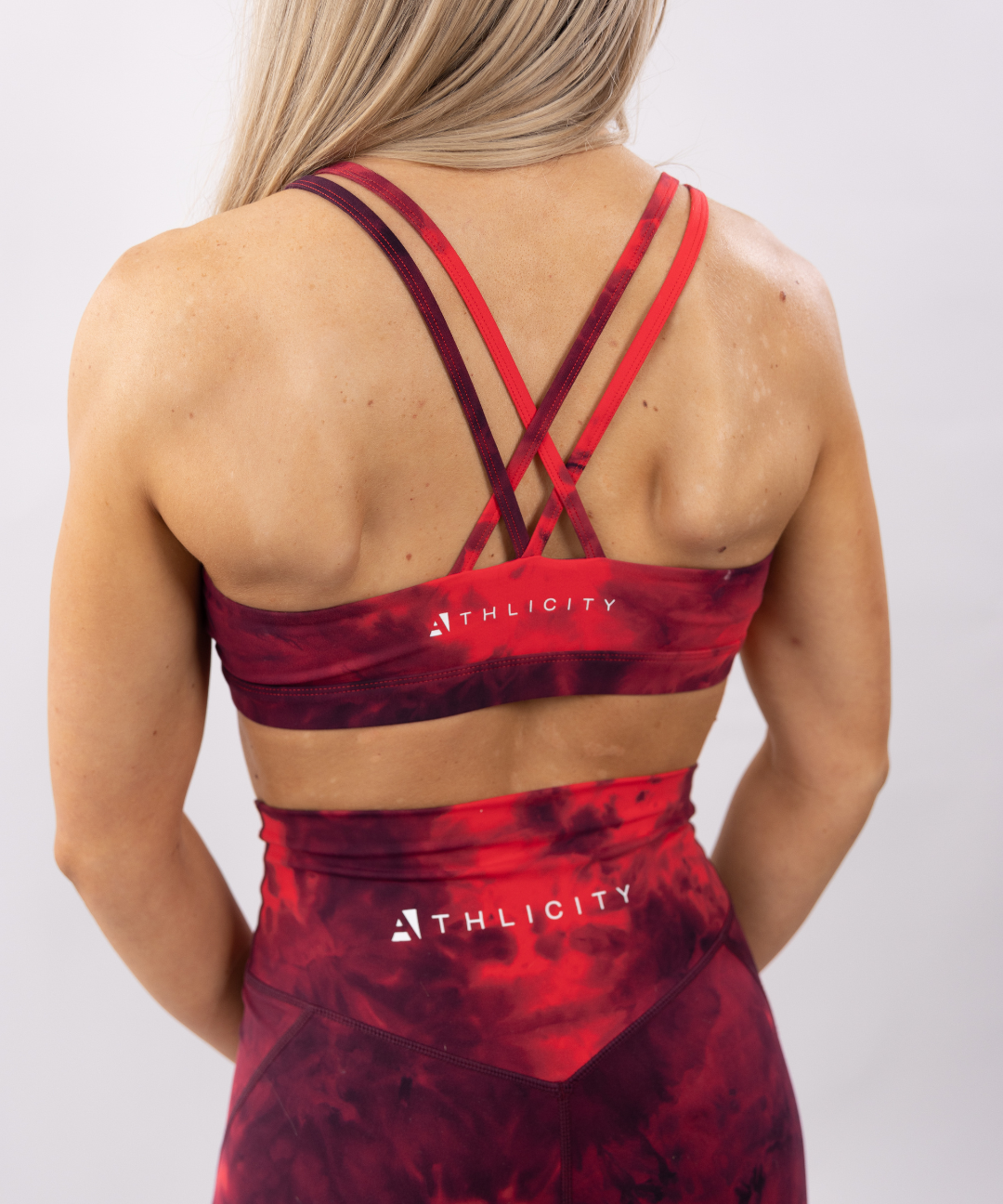 Mortilo Workout Bra Women's Hip-lifting High-waist Sexy Tie-dye