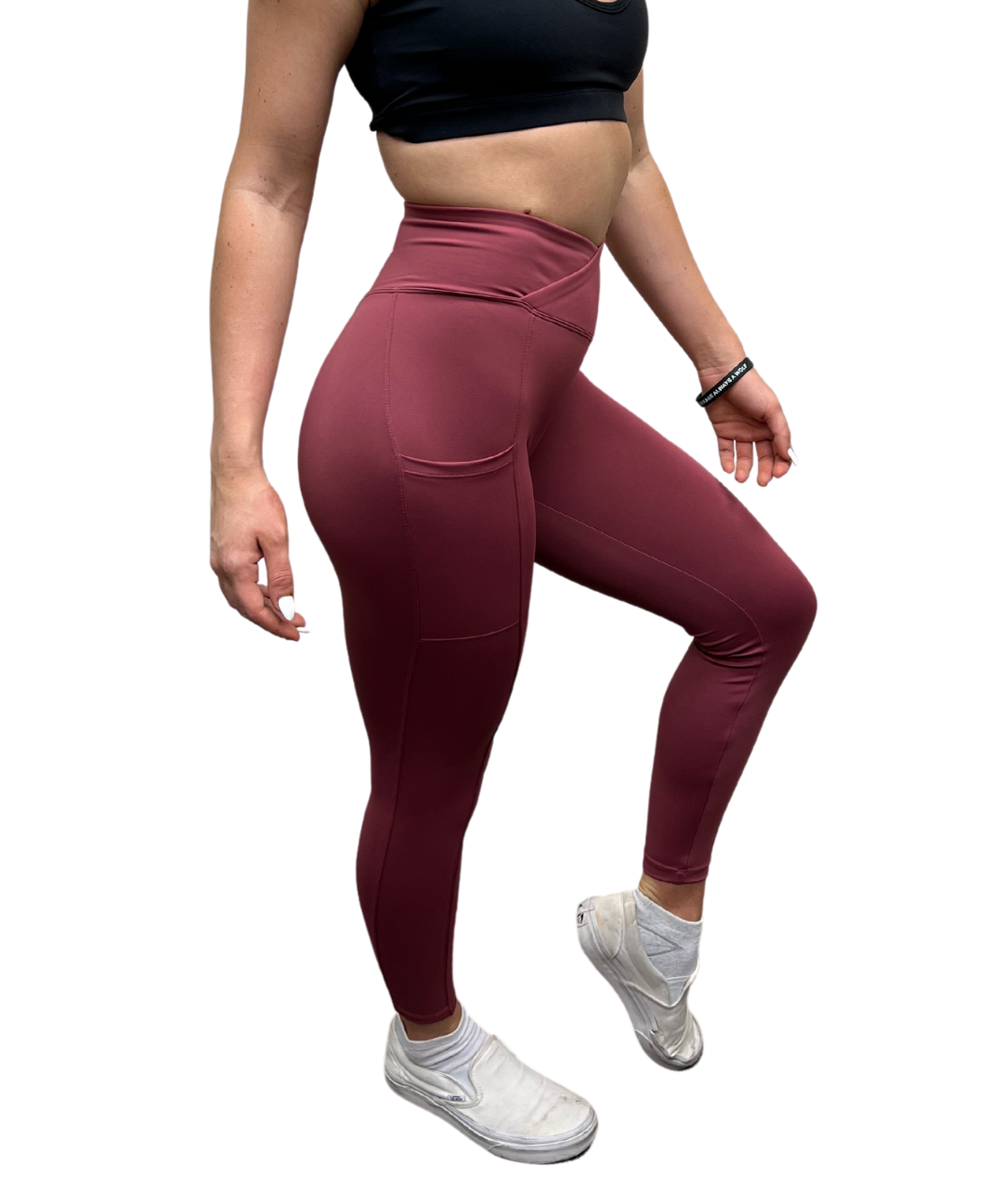 Pocket Cross Front Leggings