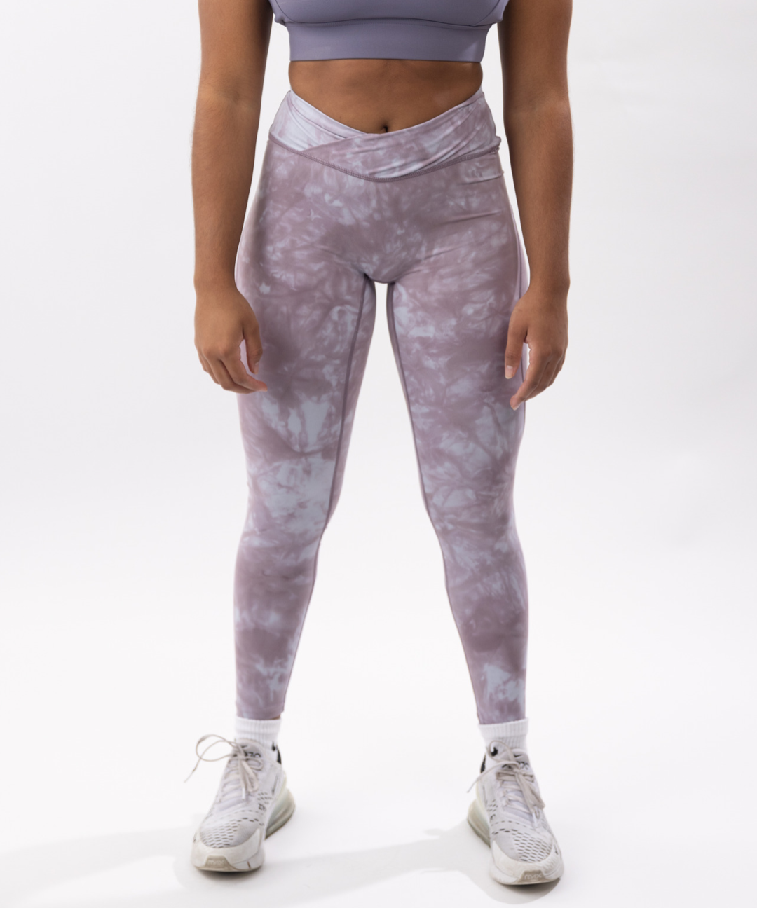 Tie Dye Cross Front Leggings